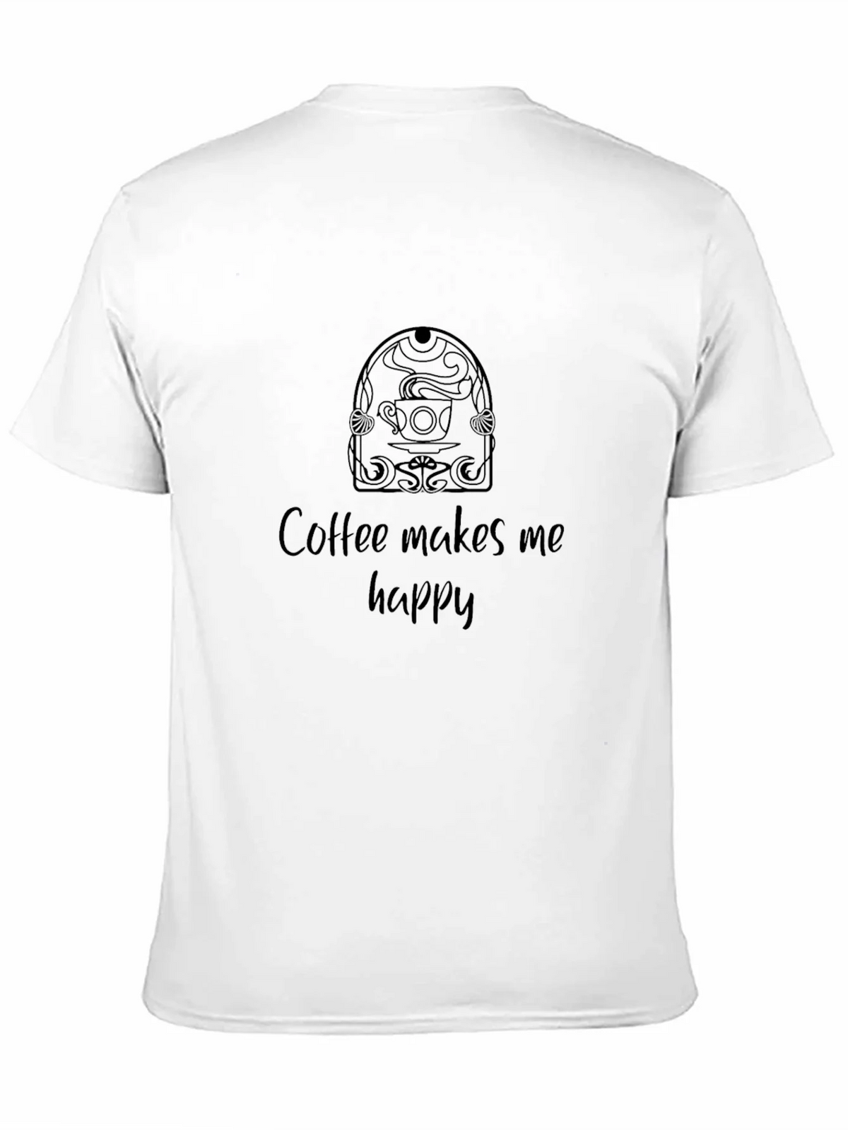 Coffee Makes Me Happy Black T-Shirt product image 9