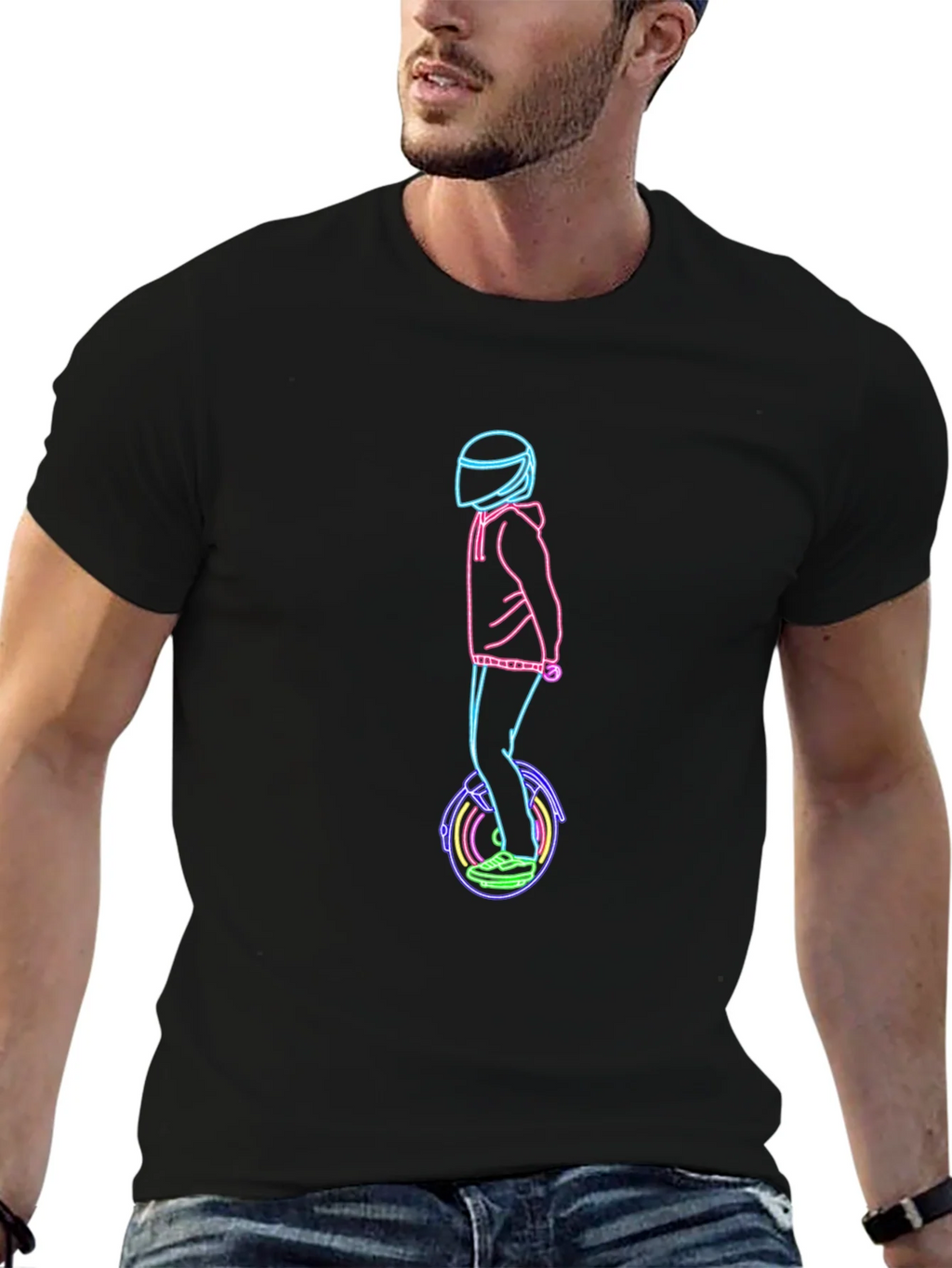 Neon Rider T-Shirt - Unique Graphic Tee product image 6