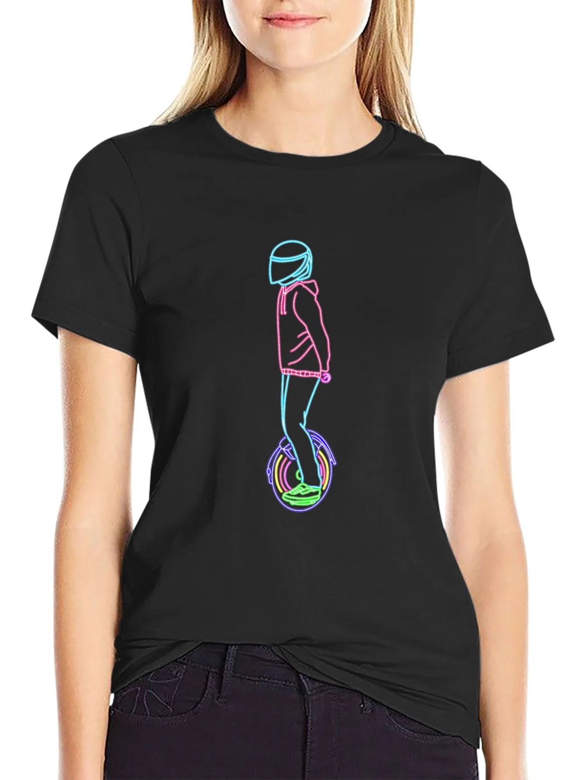 Neon Rider T-Shirt - Unique Graphic Tee product image 2