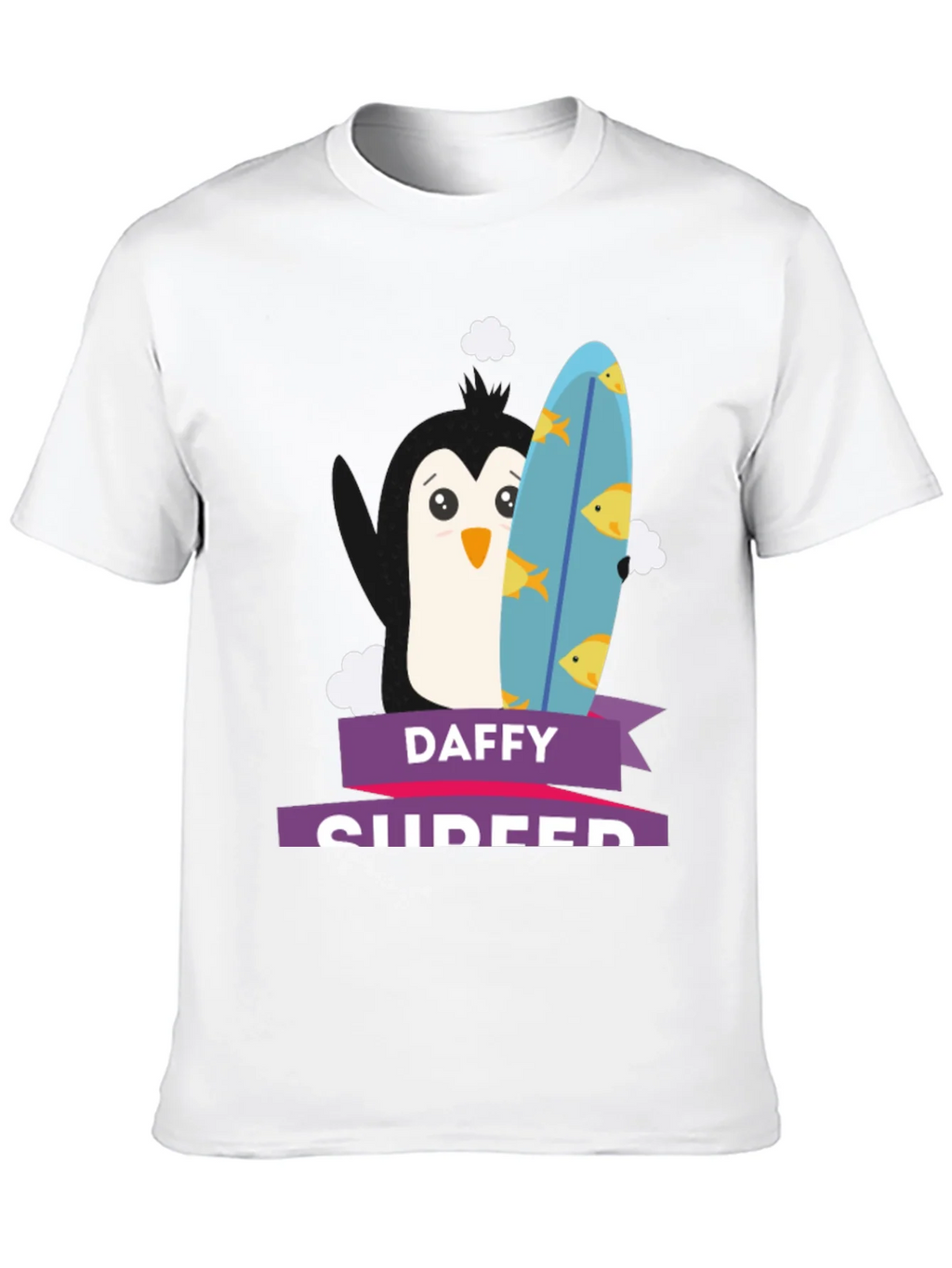 Daffy Surfer T-Shirt - Penguin Surfboard Graphic Tee product image 9