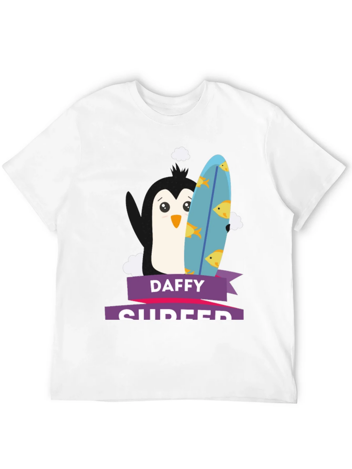 Daffy Surfer T-Shirt - Penguin Surfboard Graphic Tee product image 11