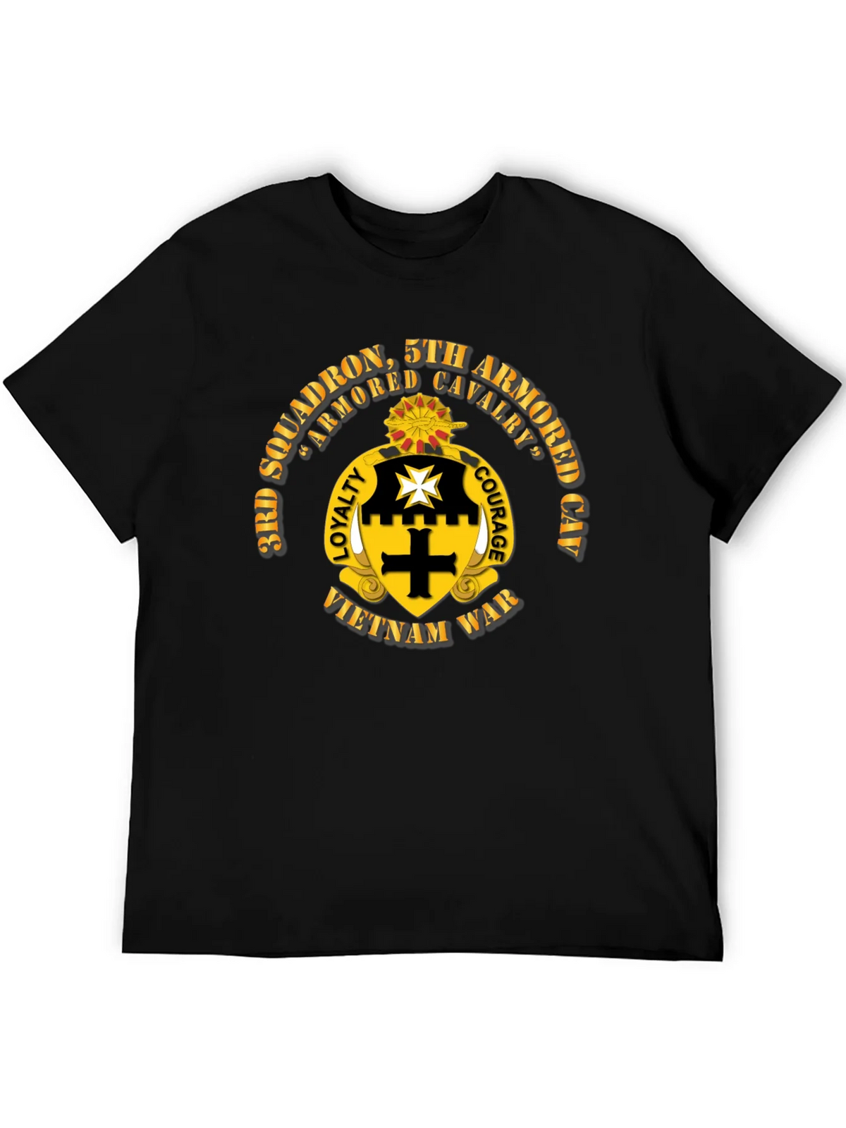 3rd Squadron 5th Armored Cavalry Vietnam War T-Shirt product image 5