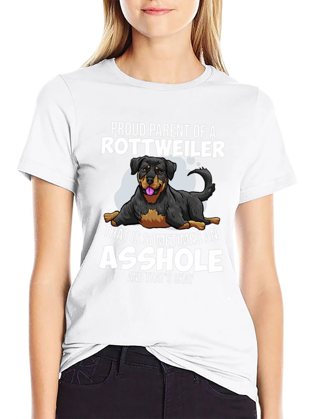 Proud Rottweiler Parent Graphic Tee - Black product image 8