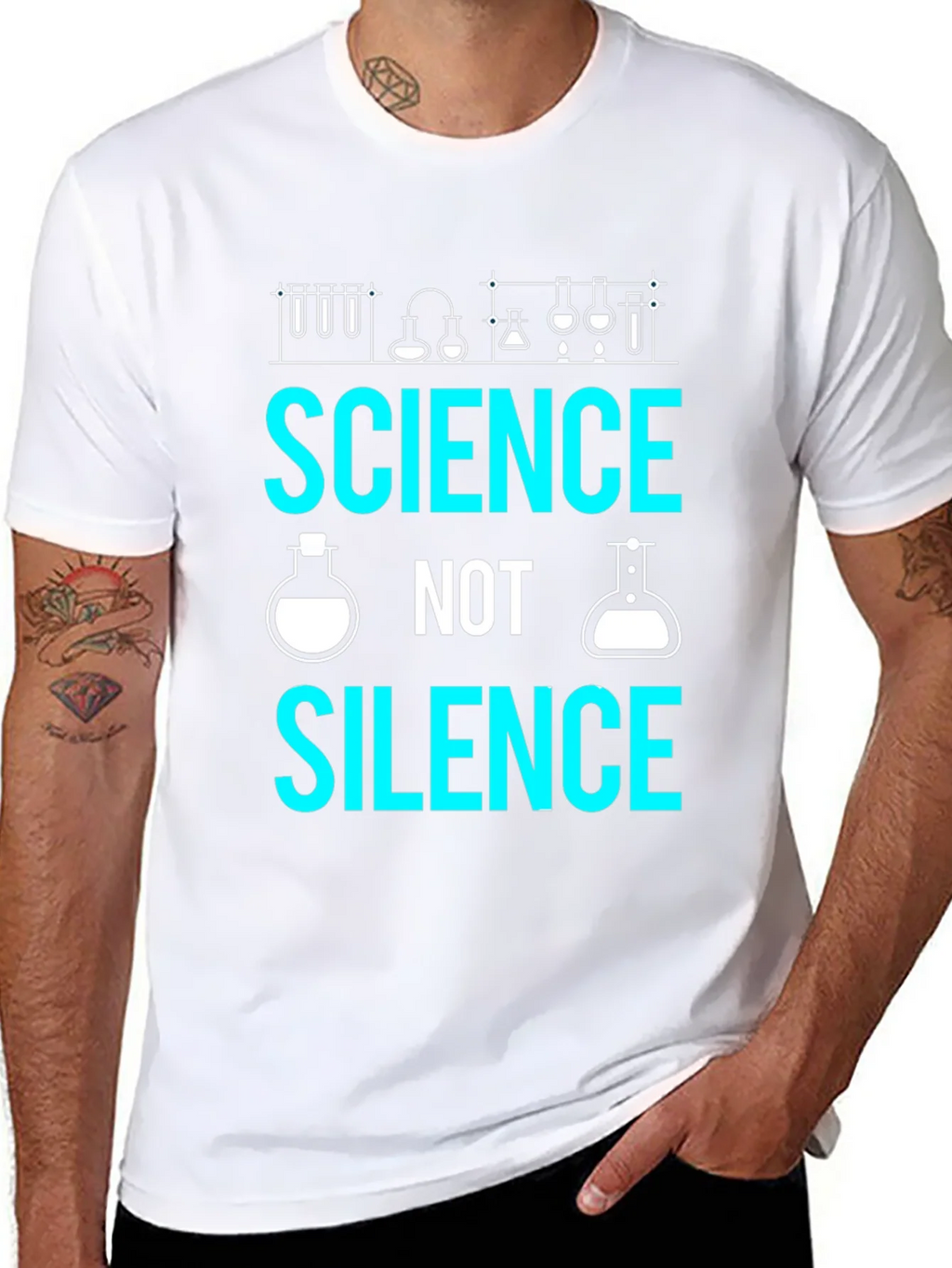 Science Not Silence T-Shirt - Support product image 7