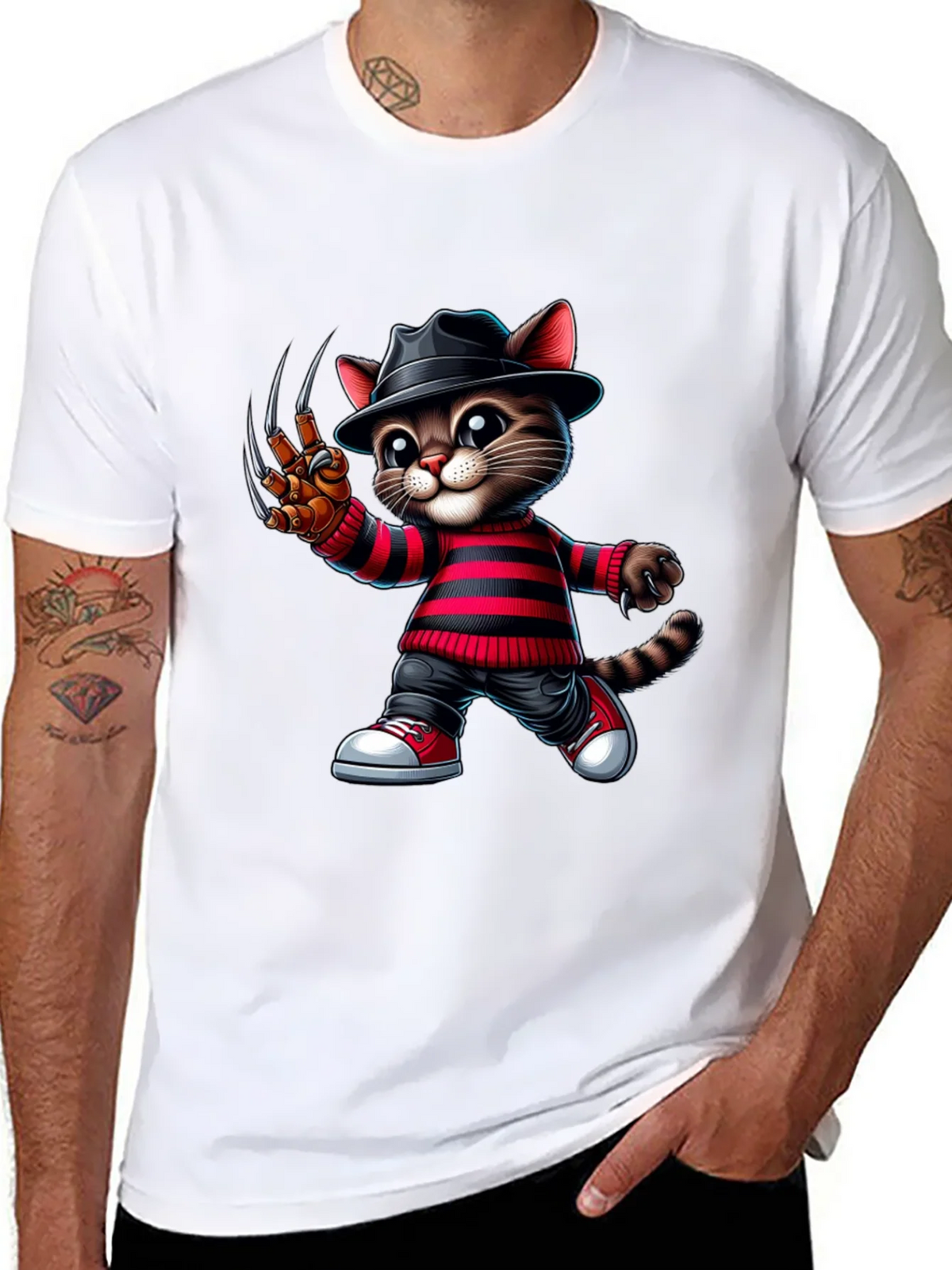 Krueger Cat Graphic T-Shirt product image 7