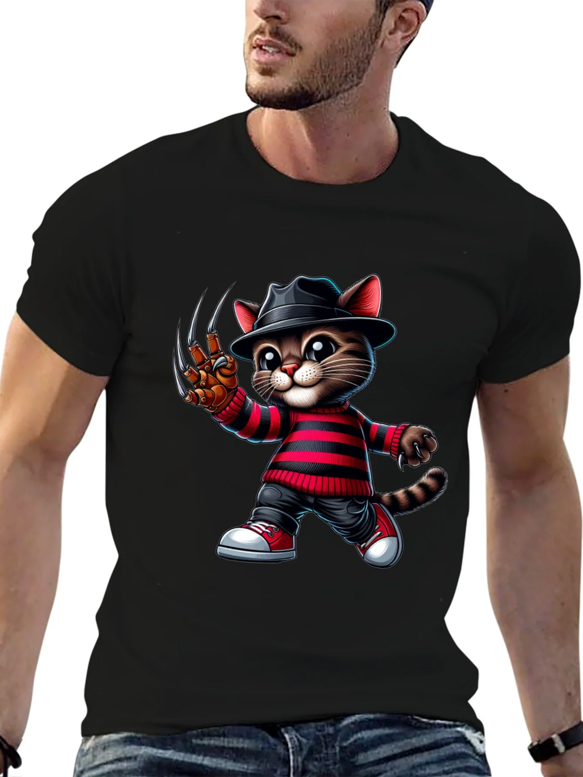 Krueger Cat Graphic T-Shirt product image 6