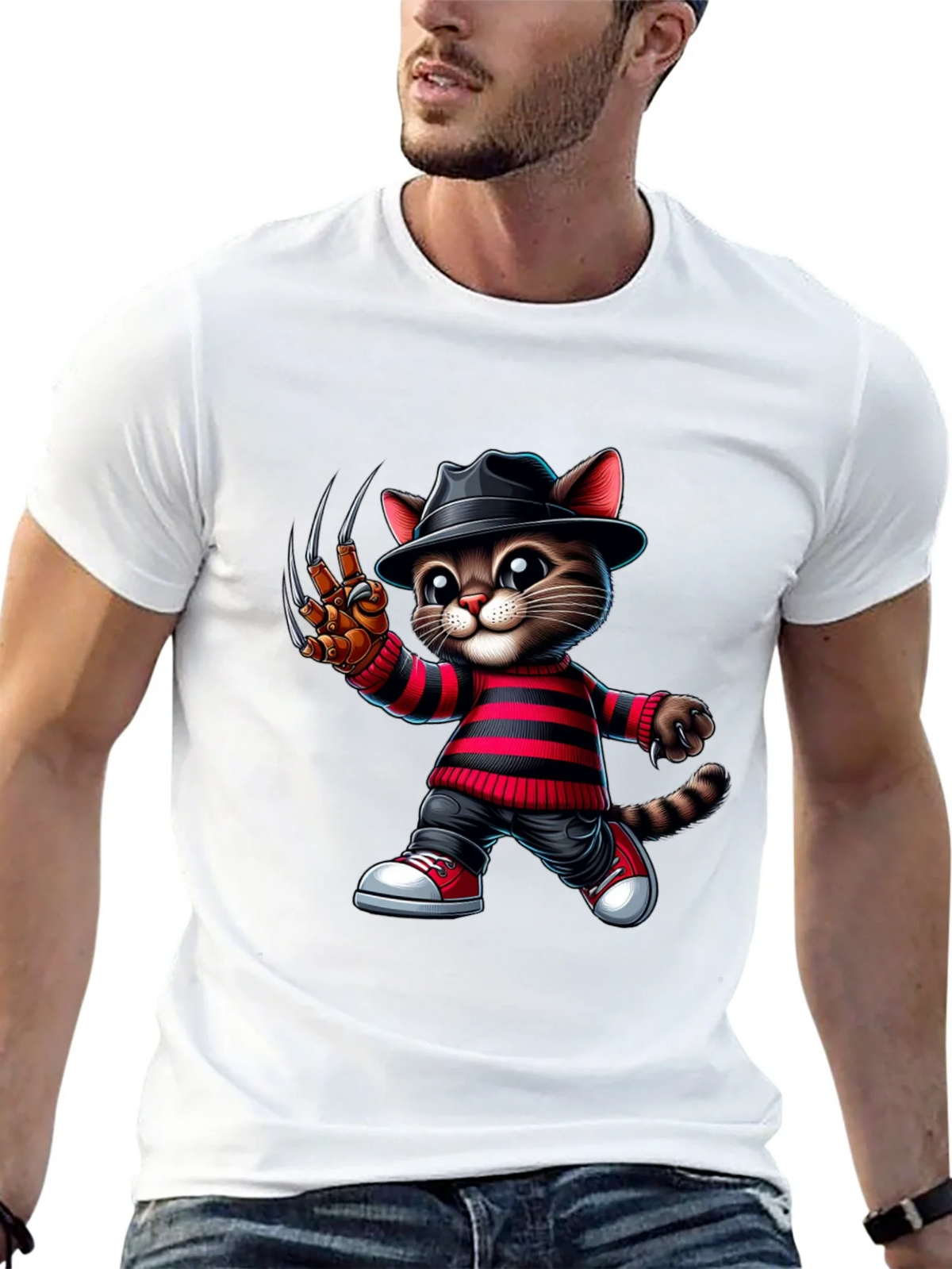 Krueger Cat Graphic T-Shirt product image 12