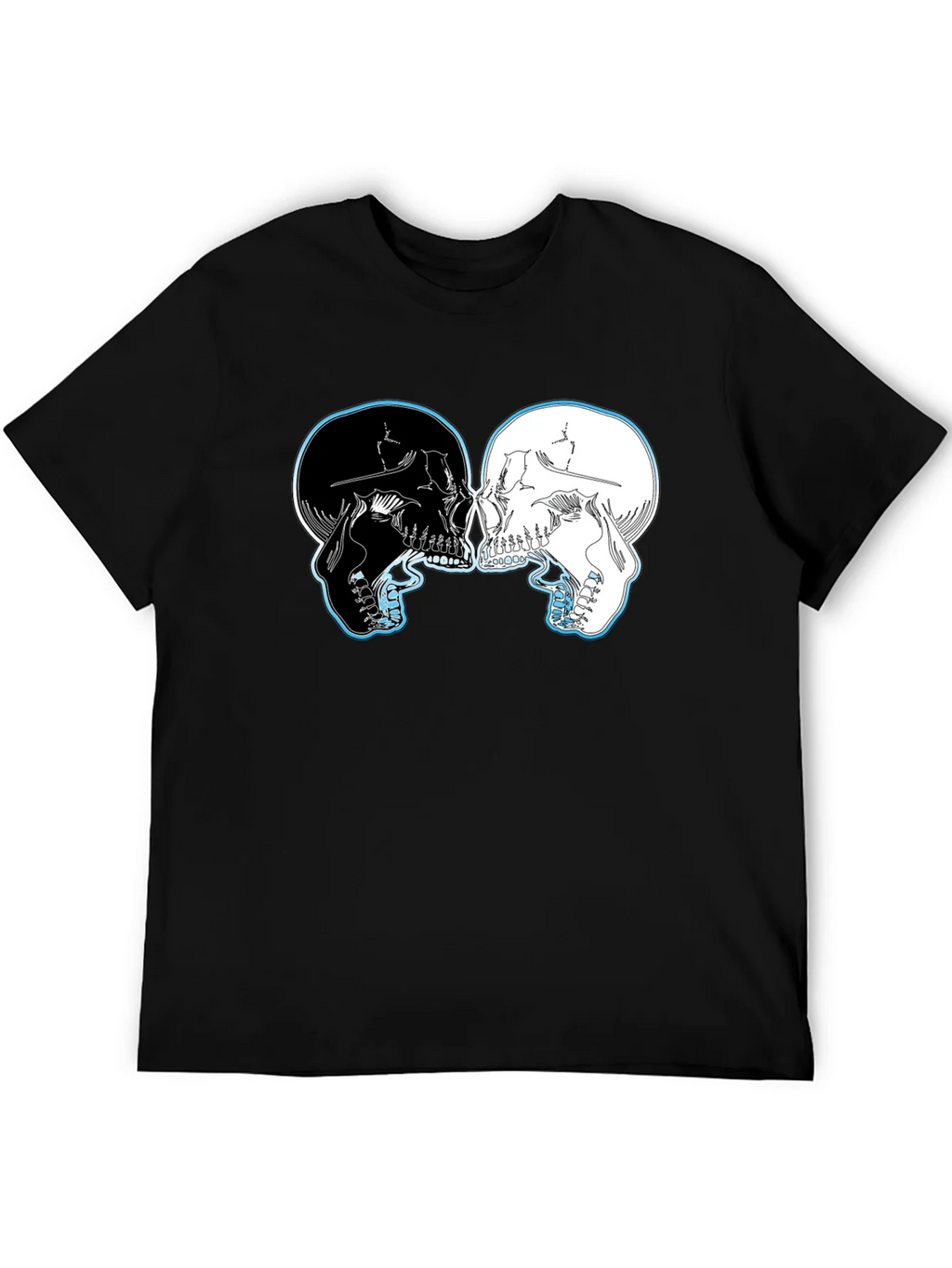 Yin Yang Skulls Graphic T-Shirt product image 5