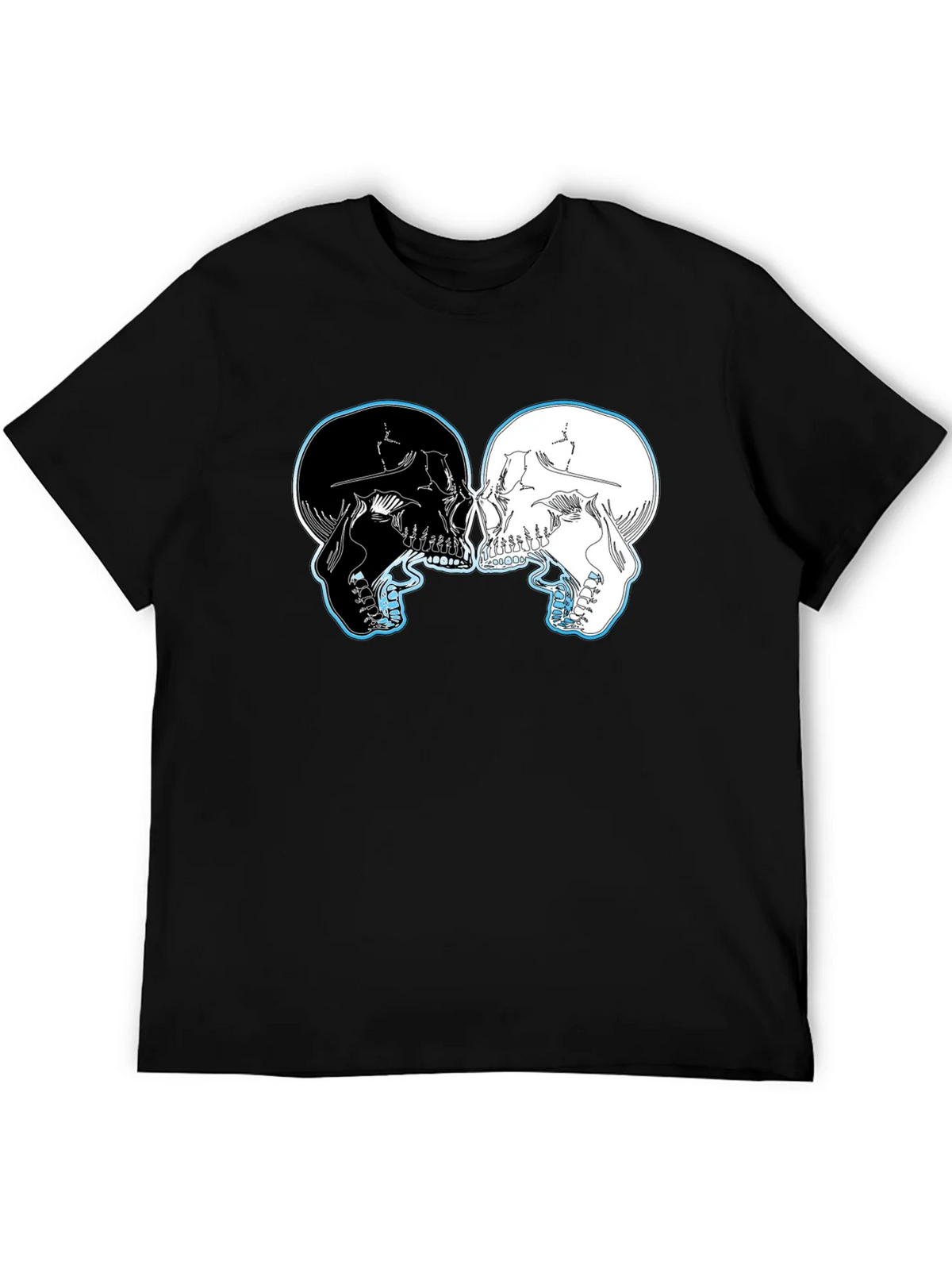 Yin Yang Skulls Graphic T-Shirt product image 5