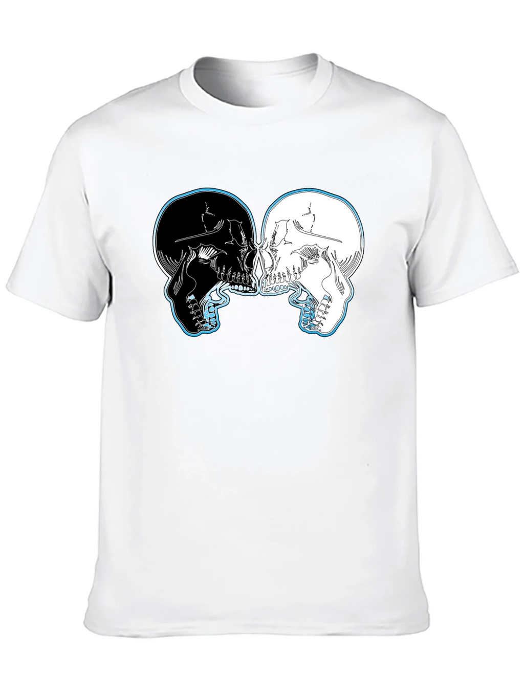 Yin Yang Skulls Graphic T-Shirt product image 9