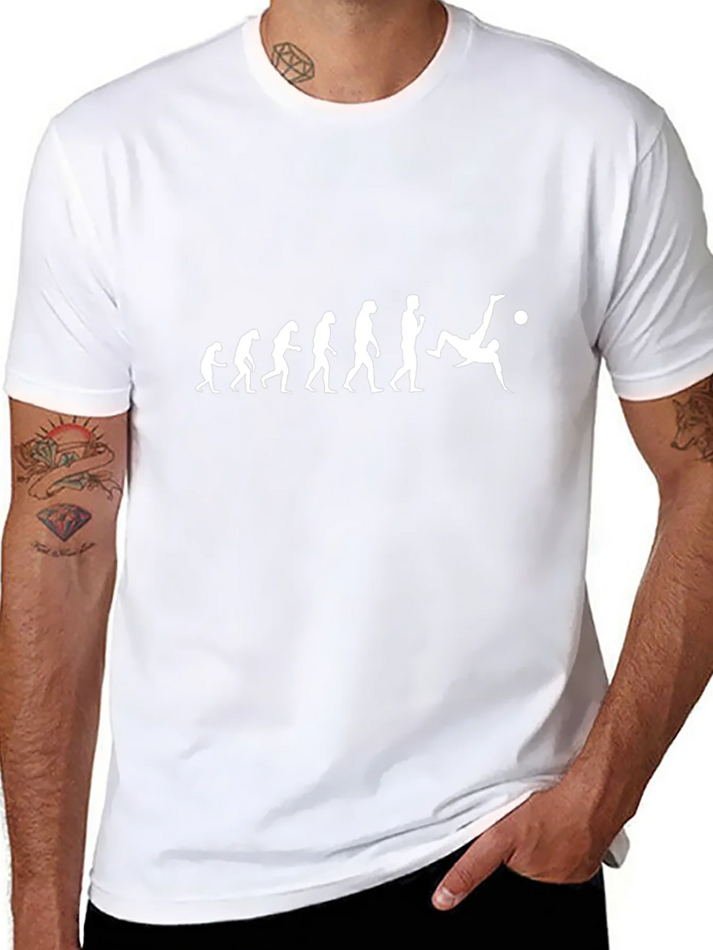 Evolution of Soccer T-Shirt - Black Graphic Tee product image 7
