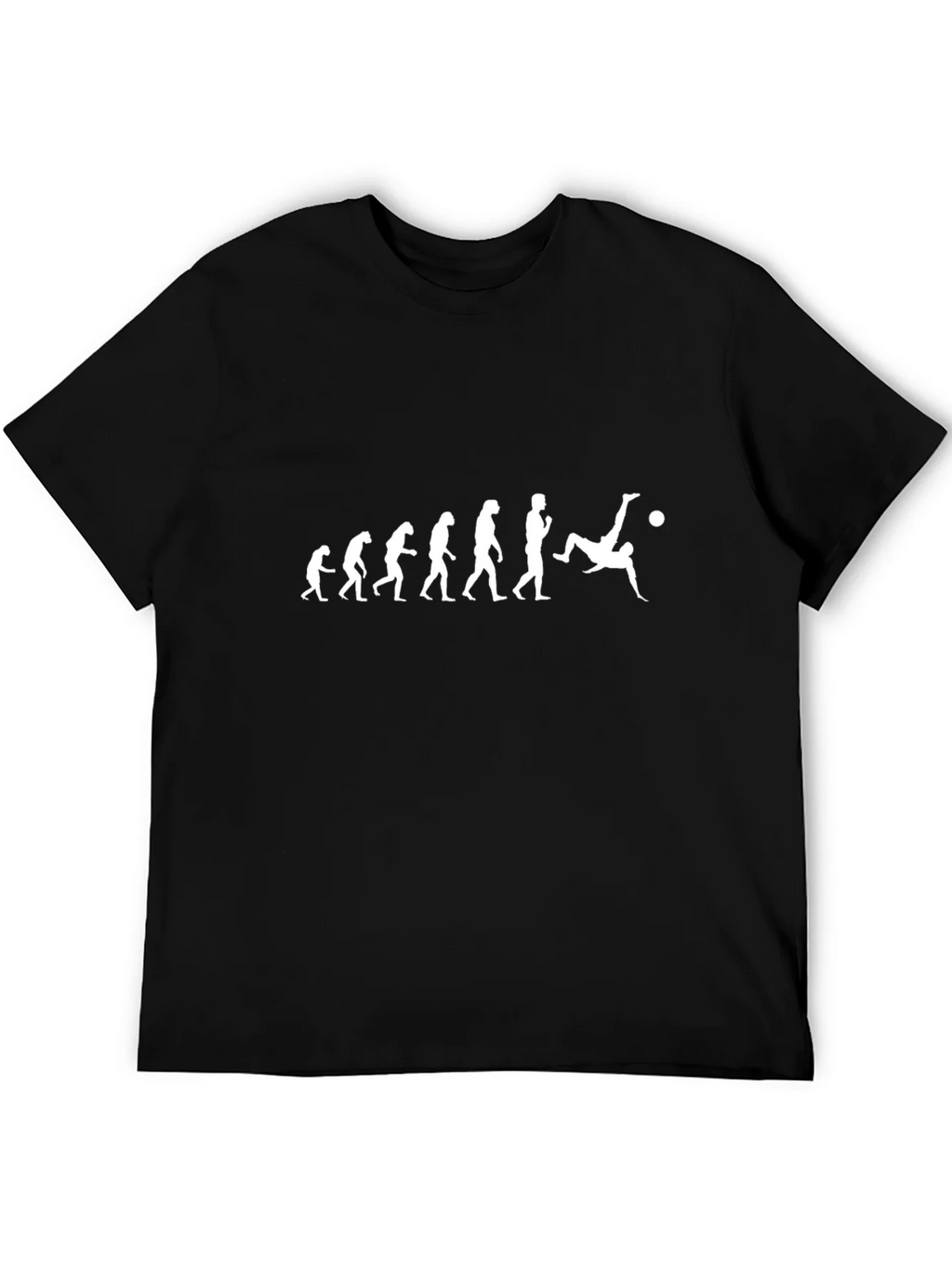 Evolution of Soccer T-Shirt - Black Graphic Tee product image 5