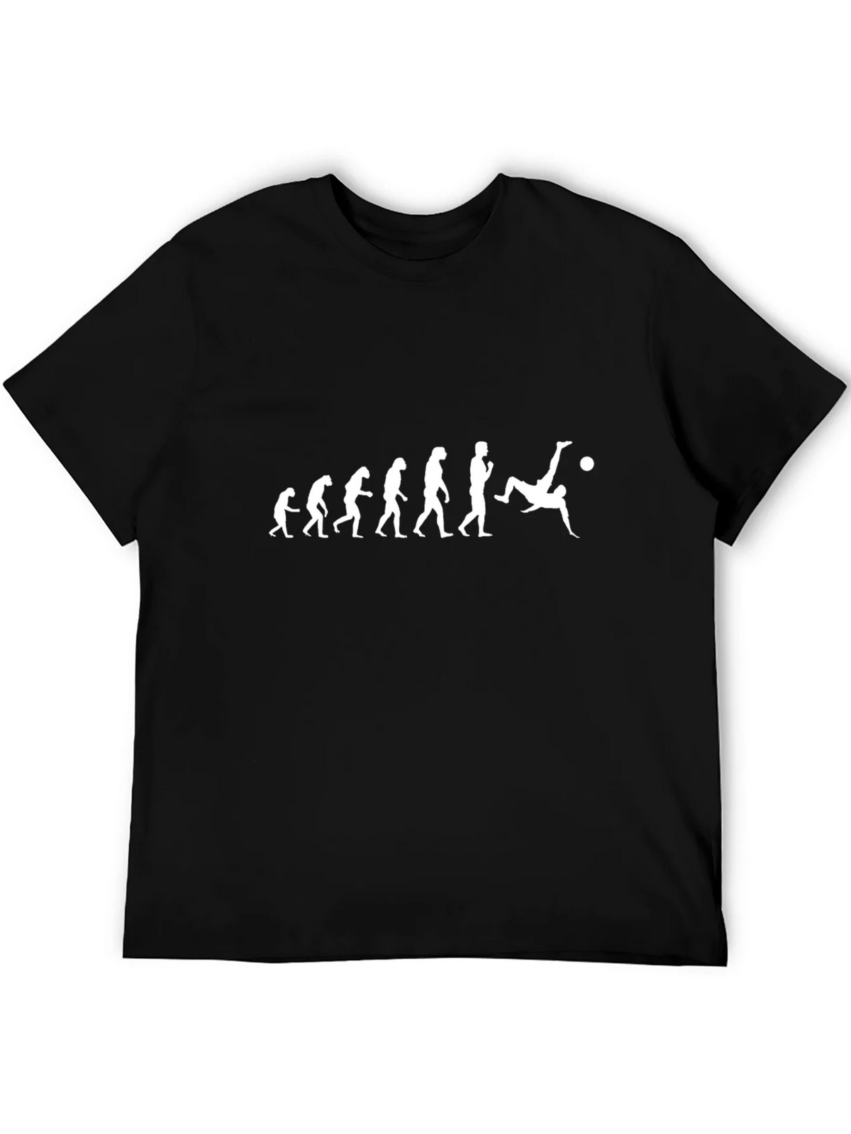 Evolution of Soccer T-Shirt - Black Graphic Tee product image 5
