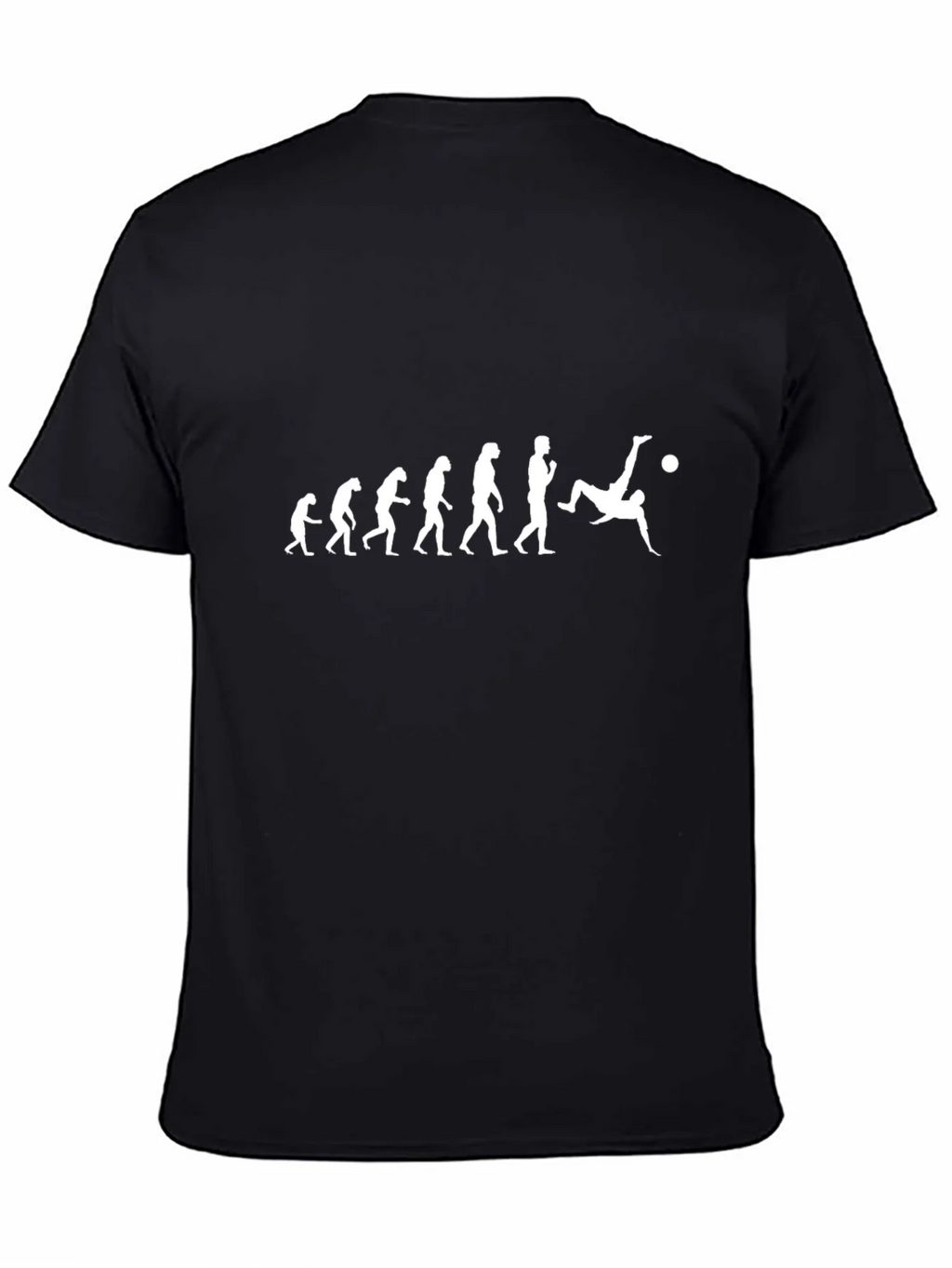 Evolution of Soccer T-Shirt - Black Graphic Tee product image 4