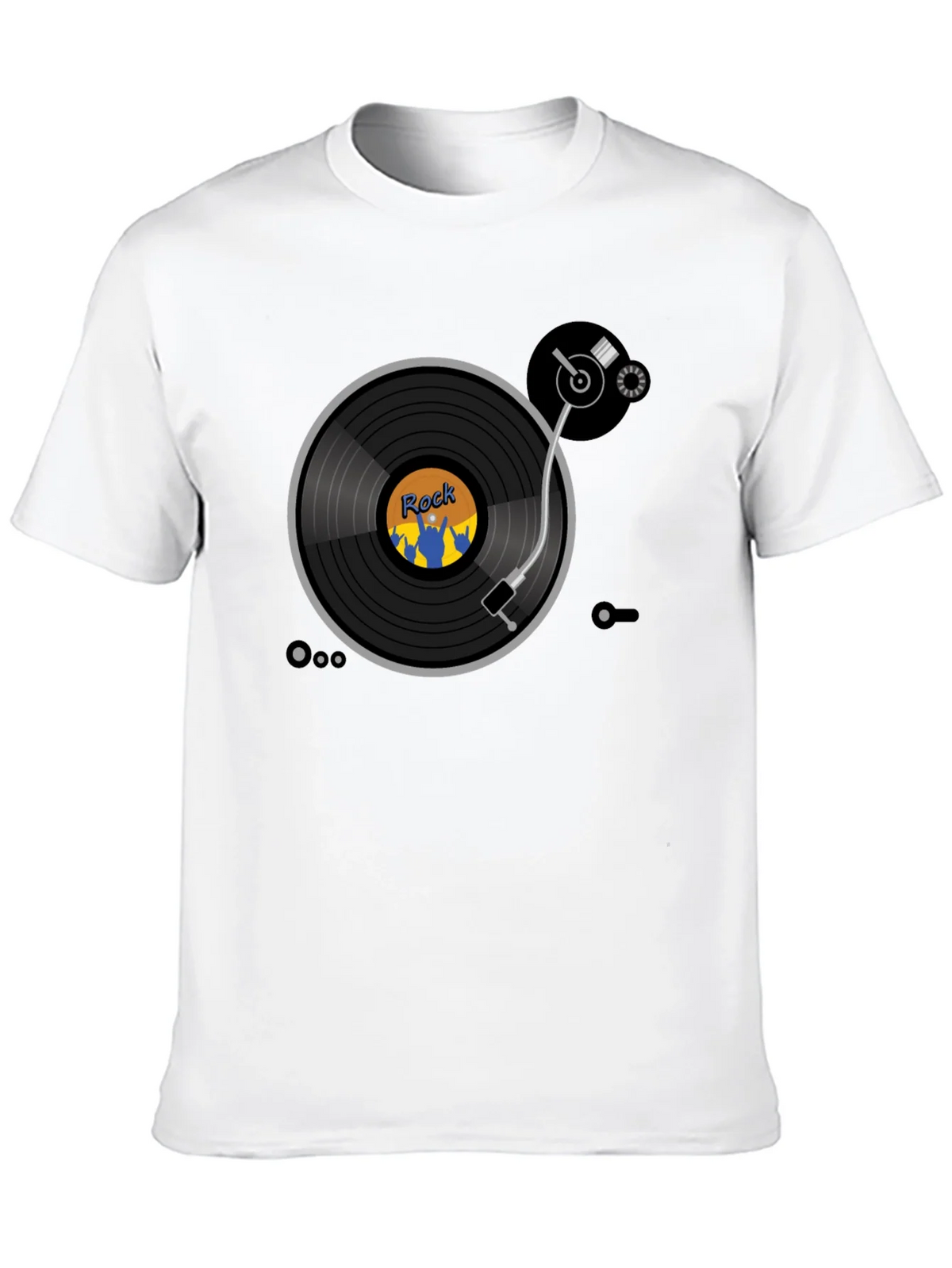 Rock Music Turntable T-Shirt - Retro Vinyl Design product image 5