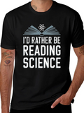 Science Reading T-Shirt - Nerd Apparel product image 1