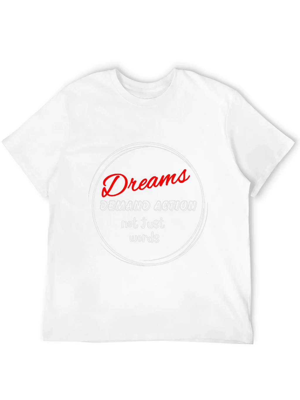 Dreams Demand Action T-Shirt - Motivational Black Tee product image 11