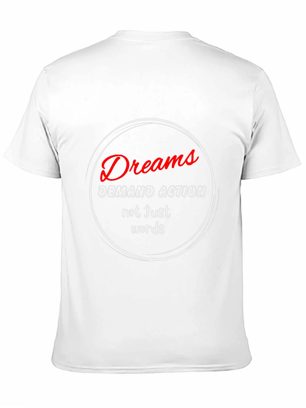 Dreams Demand Action T-Shirt - Motivational Black Tee product image 10