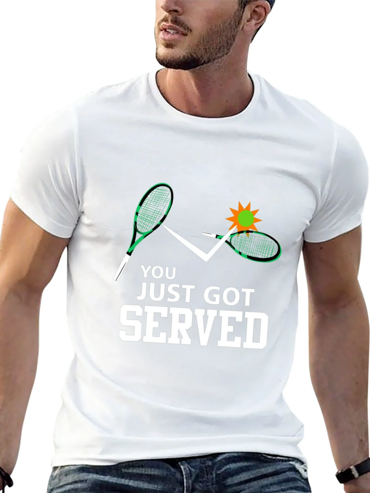 You Just Got Served Tennis Graphic Tee product image 12