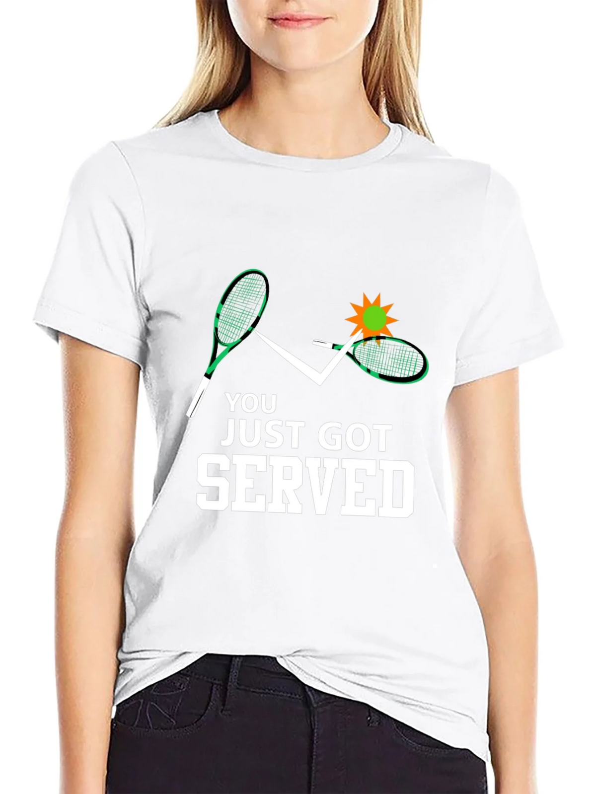 You Just Got Served Tennis Graphic Tee product image 8