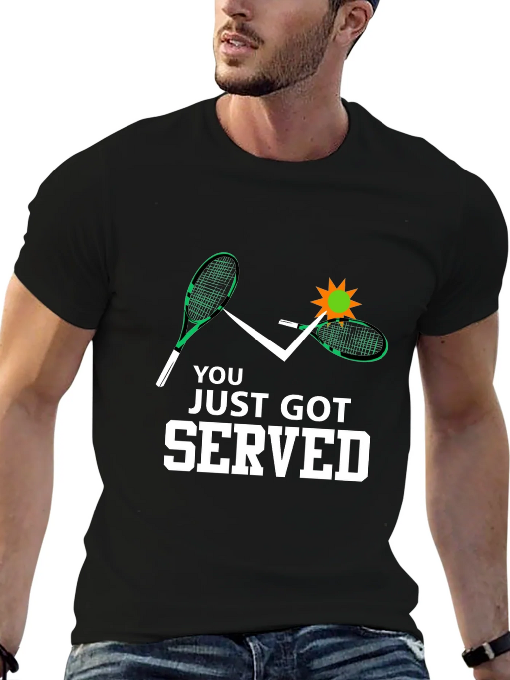 You Just Got Served Tennis Graphic Tee product image 6