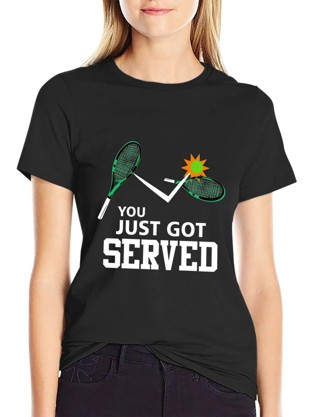 You Just Got Served Tennis Graphic Tee product image 2