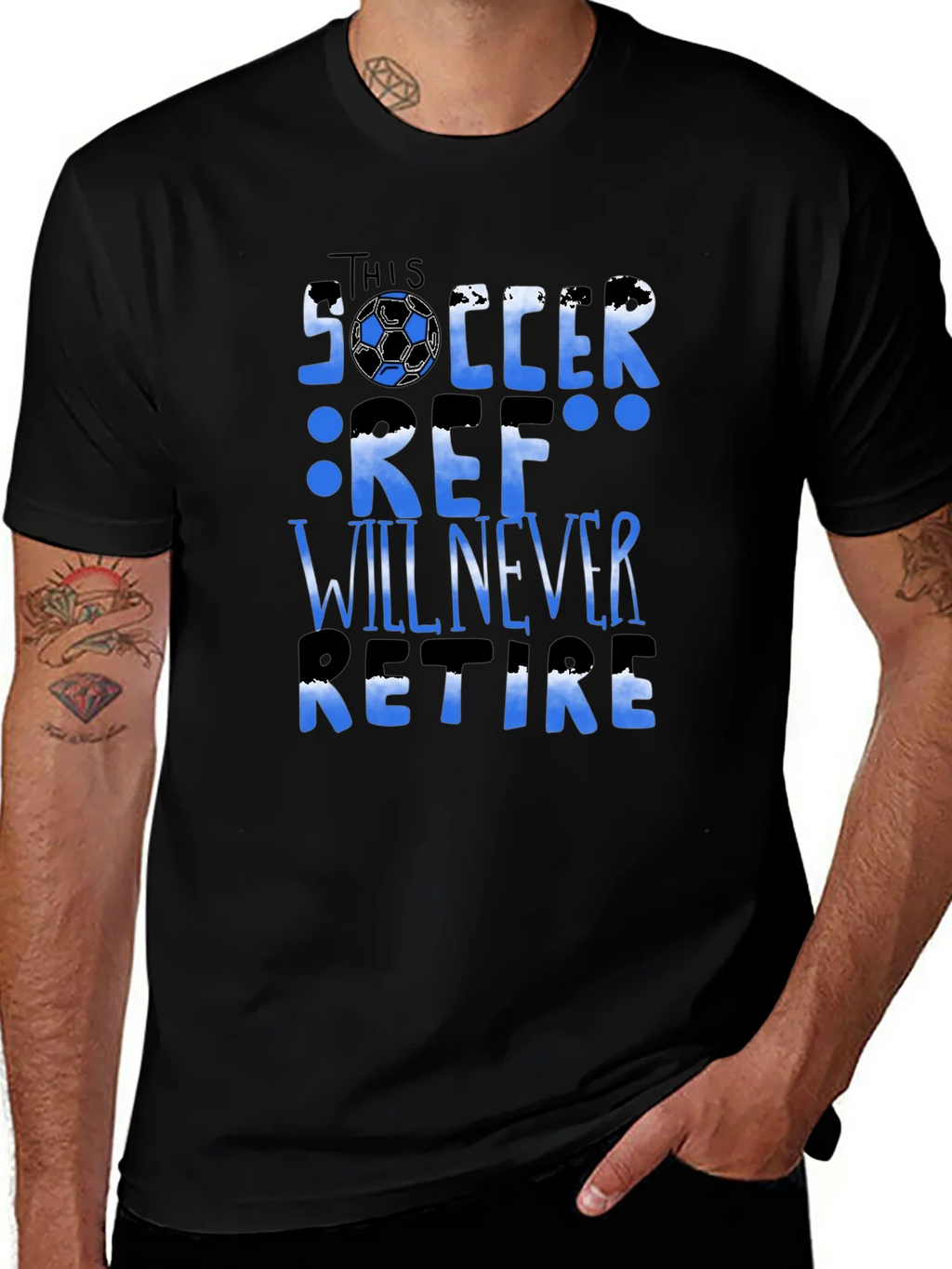 Soccer Ref T-Shirt - Will Never Retire product image 1