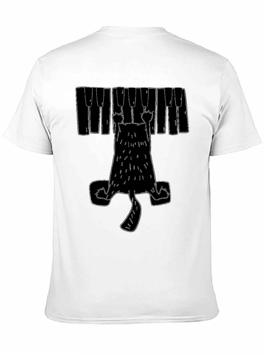 Piano Cat Graphic T-Shirt product image 6