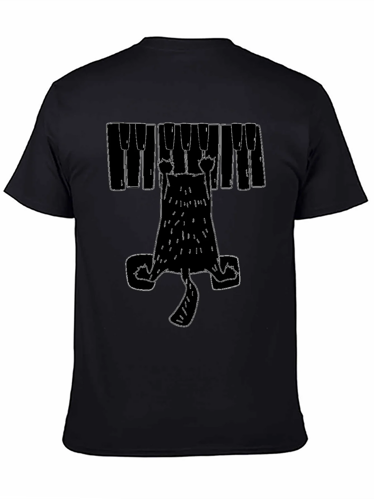 Piano Cat Graphic T-Shirt product image 2