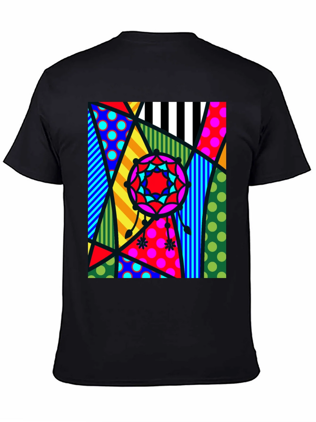 Abstract Geometric Patterned Mens T-Shirt product image 3