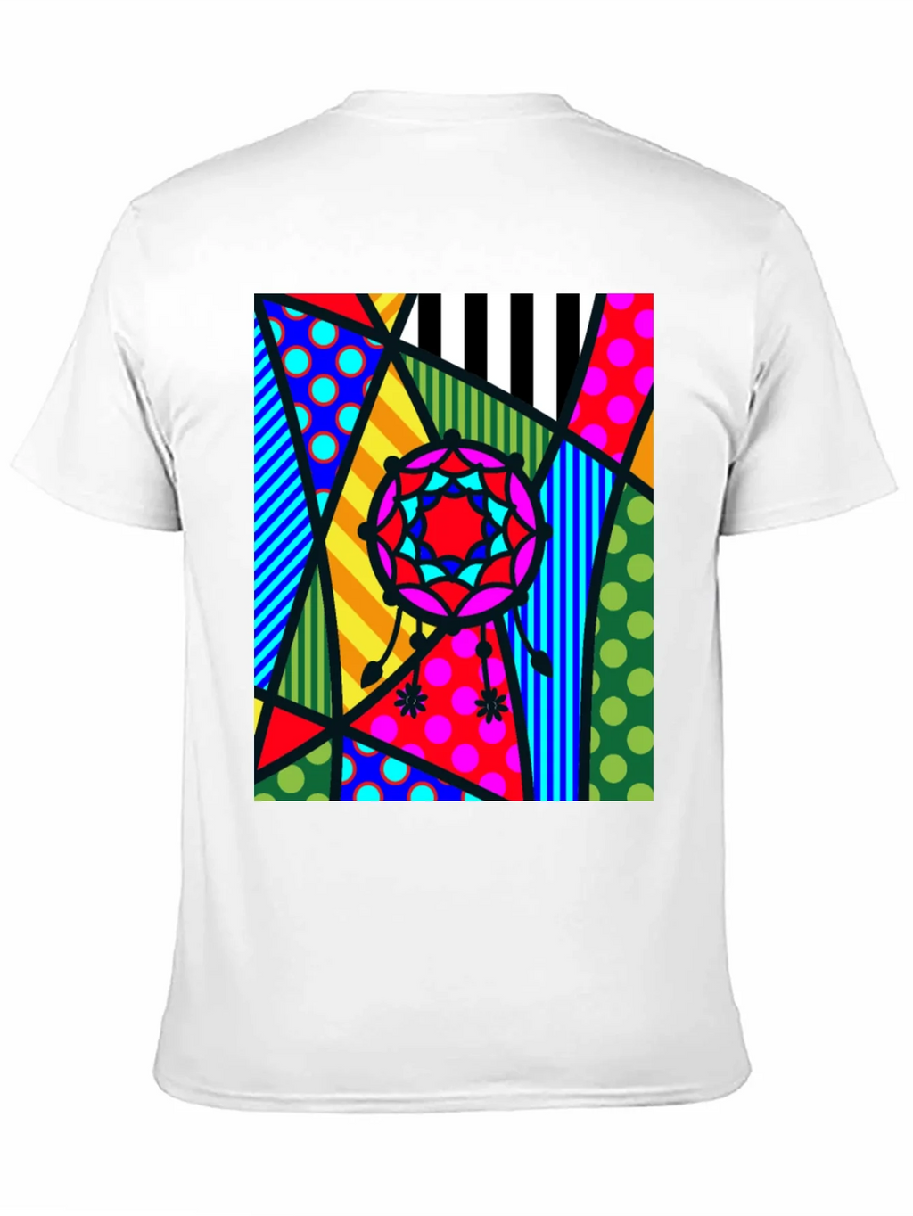 Abstract Geometric Patterned Mens T-Shirt product image 7