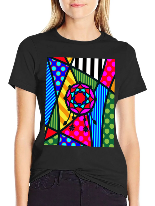 Abstract Geometric Patterned Mens T-Shirt product image 1