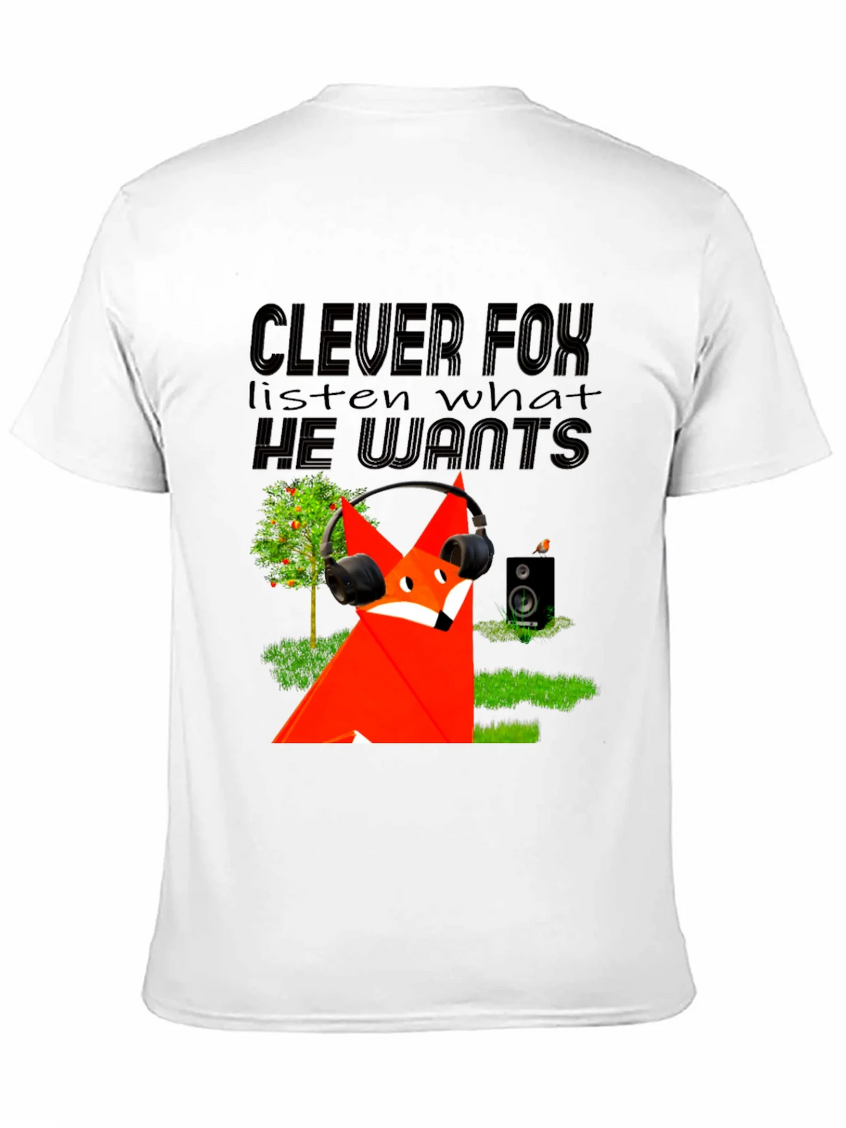 Clever Fox Graphic Tee - Listen Up in Style! product image 9