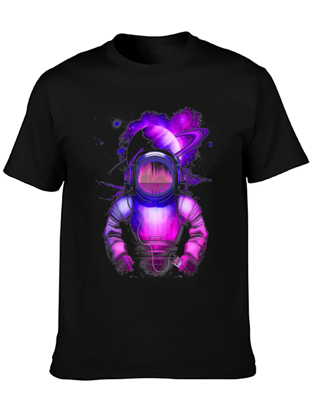 Cosmic DJ Astronaut Graphic Tee product image 3
