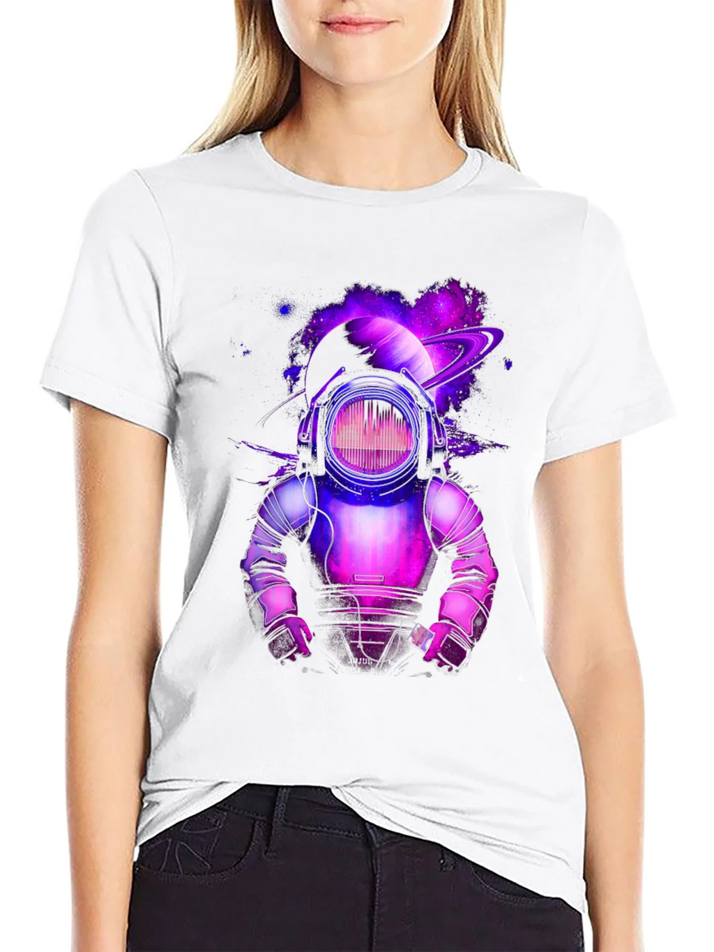 Cosmic DJ Astronaut Graphic Tee product image 8