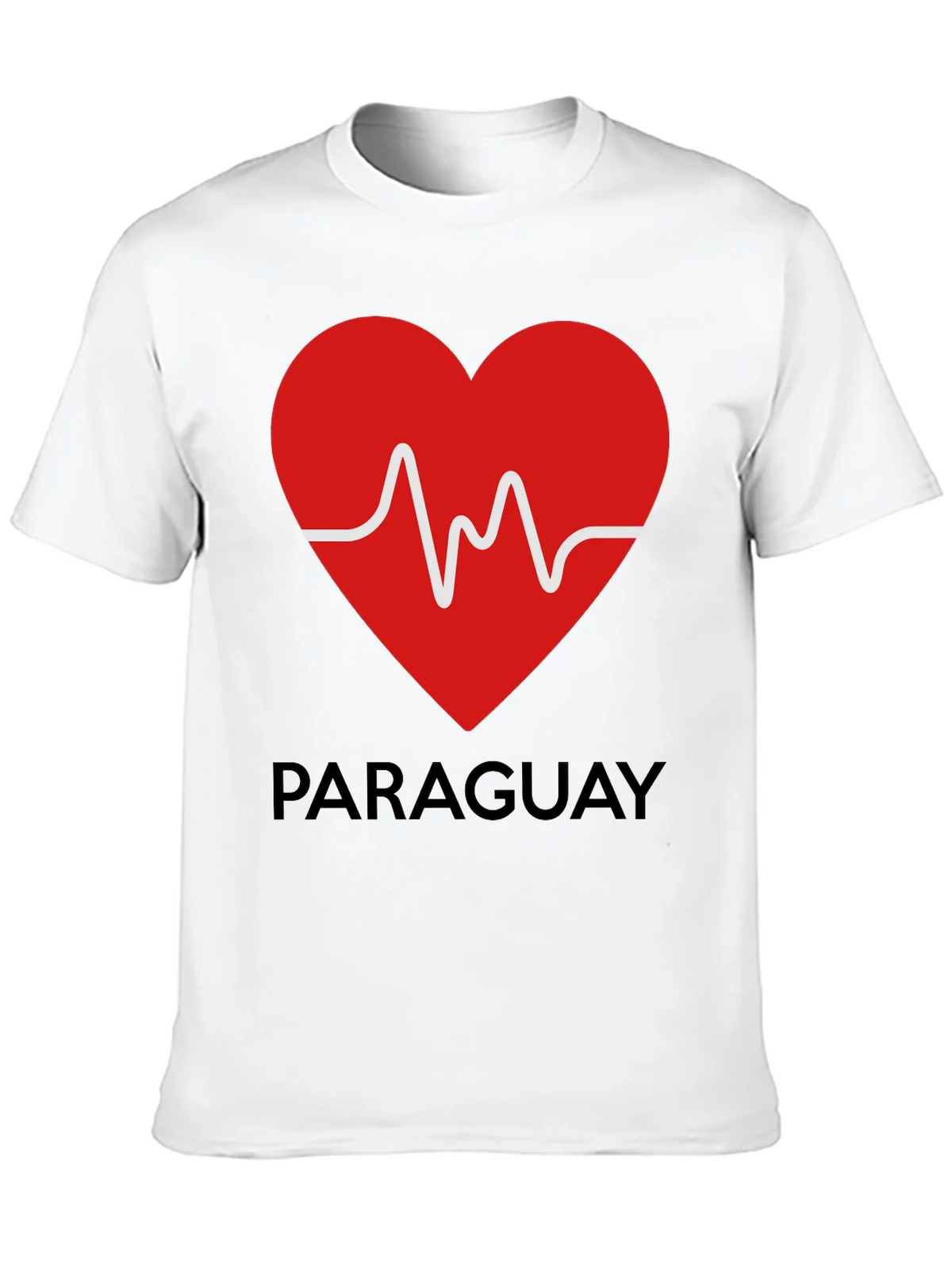Paraguay Heartbeat T-Shirt - Black product image 9