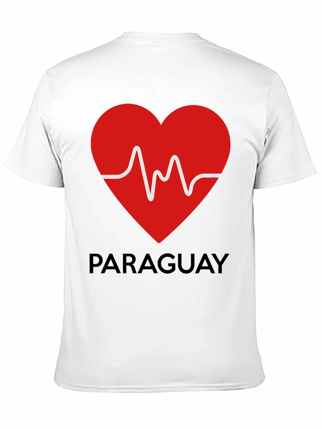 Paraguay Heartbeat T-Shirt - Black product image 10