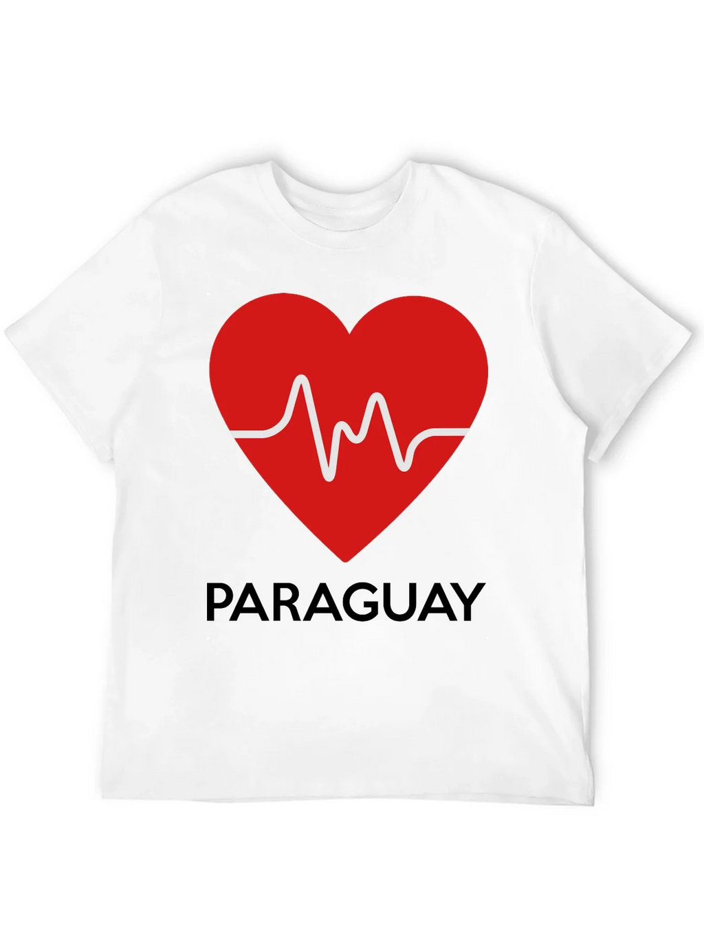 Paraguay Heartbeat T-Shirt - Black product image 11