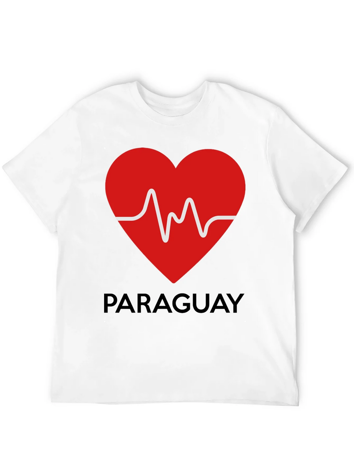 Paraguay Heartbeat T-Shirt - Black product image 11