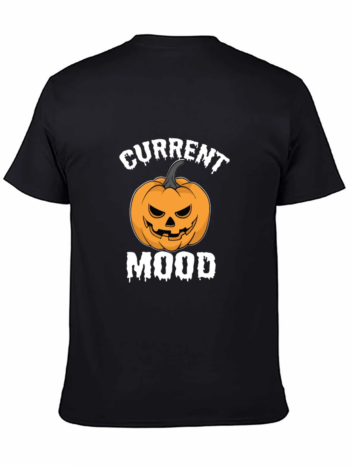 Current Mood Pumpkin Halloween Graphic Tee - Black product image 2