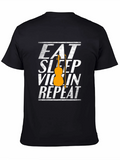 Eat Sleep Violin Repeat T-Shirt Music Lover Tee product image 1