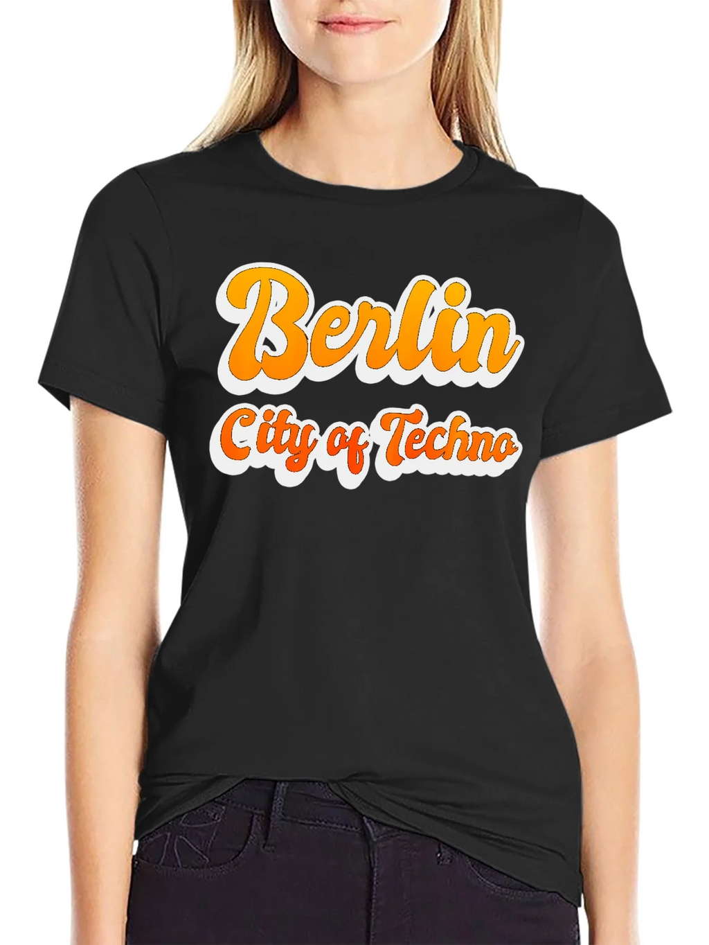 Berlin City of Techno Graphic T-Shirt - Black product image 2