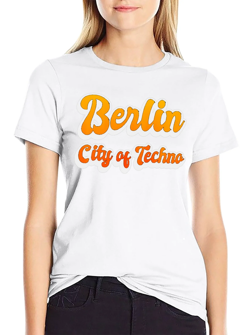 Berlin City of Techno Graphic T-Shirt - Black product image 8