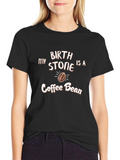 Coffee Bean Birthstone T-Shirt - Unisex Graphic Tee product image 1