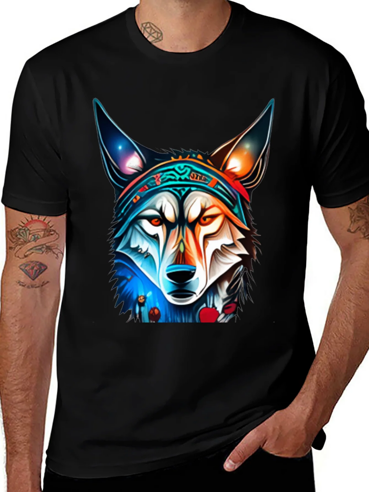 Wolf Graphic Tee - Cool Animal Design product image 1