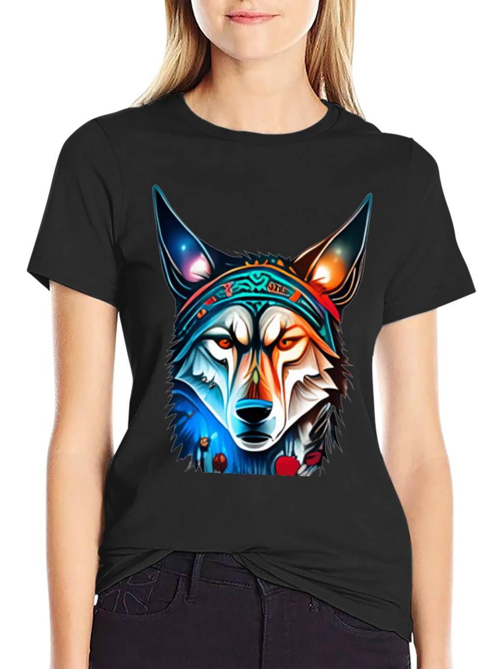 Wolf Graphic Tee - Cool Animal Design product image 2
