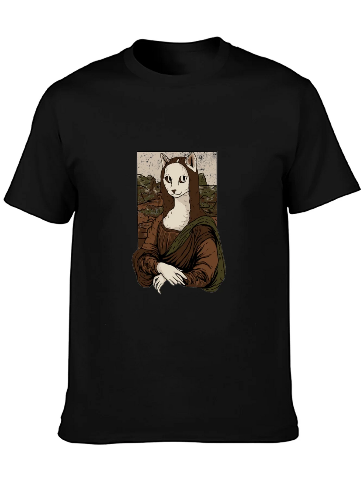 Mona Lisa Cat T-Shirt - Unique Graphic Tee product image 2