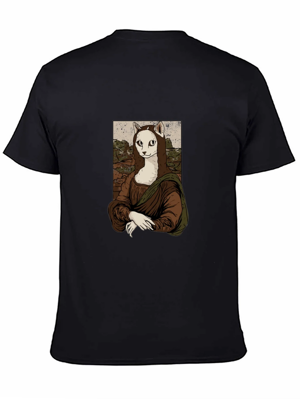 Mona Lisa Cat T-Shirt - Unique Graphic Tee product image 3