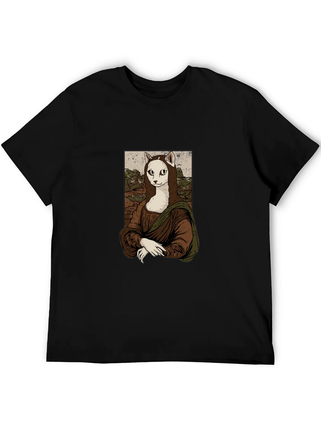 Mona Lisa Cat T-Shirt - Unique Graphic Tee product image 4