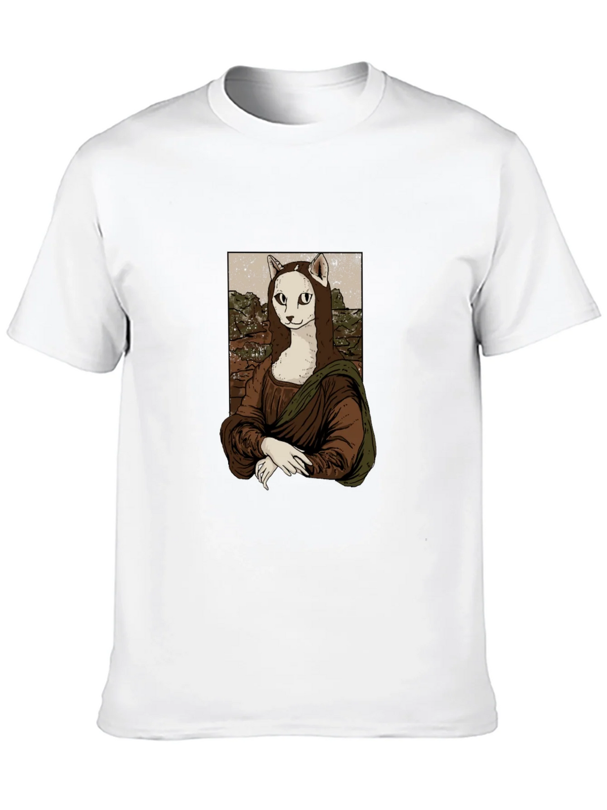 Mona Lisa Cat T-Shirt - Unique Graphic Tee product image 6